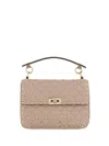 Valentino Antique Pink Nappa Leather Medium Rockstud Spike Handbag In Poudre