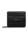 Valentino Rockstud Spike Lambskin Shoulder Bag In Black