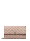 Valentino Garavani Rockstud Spike Nappa Leather Crossbody Clutch Bag Woman Poudre Uni In Pink