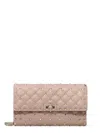 Valentino Garavani Rockstud Spike Nappa Leather Crossbody Clutch Bag Woman Poudre Uni In Pink