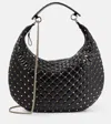 Valentino Rockstud Spike Shoulder Bag In Black