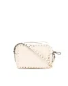 Valentino Rockstud Spike Mini Crossbody Bag In Neutral