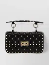 Valentino Rockstud Spike Quilted Chain Strap Satchel