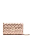 Valentino Garavani  Garavani Rockstud Spike Shoulder Bag In Laminated Nappa Leather Woman R In Pink