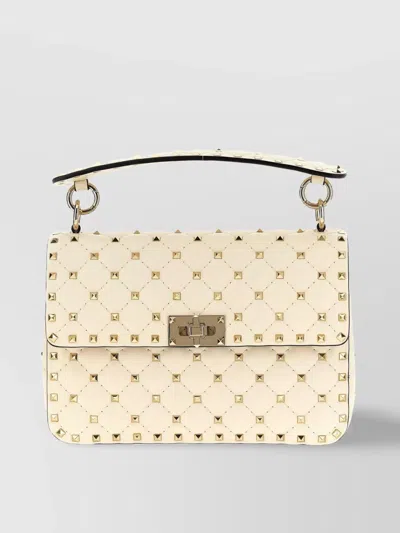 Valentino Garavani Rockstud Spike Quilted Top Handle Shoulder Bag