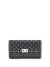 Valentino Garavani Rockstud Spike Nappa Leather Crossbody Clutch Bag Woman Black Uni