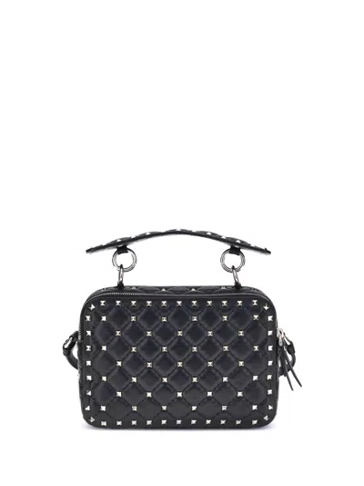 Valentino Garavani Rockstud Spike Shoulder Bag In Blue