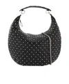 Valentino Rockstud Spike Lambskin Shoulder Bag In Black
