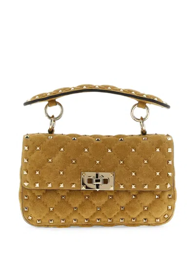Valentino Garavani Rockstud Spike Shoulder Bag In Blue