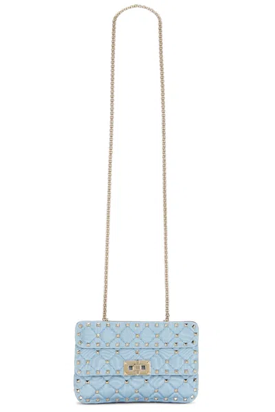 Valentino Garavani Rockstud Spike Shoulder Bag In Purple
