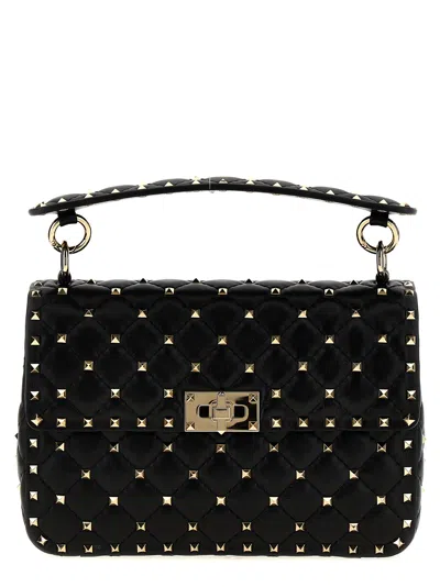 Valentino Garavani Rockstud Spike Shoulder Bags In Black