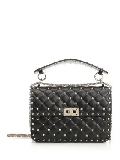 Valentino Garavani Rockstud Spike Shoulder Bags Black