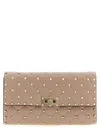 Valentino Garavani Rockstud Spike Nappa Leather Crossbody Clutch Bag Woman Poudre Uni In Pink