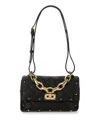 Valentino Rockstud Spike Small Shoulder Bag In Black