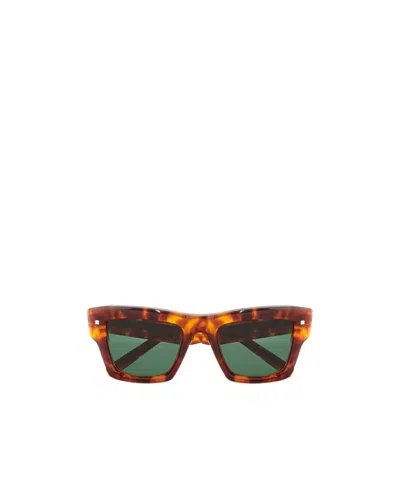 Valentino Rockstud Square-frame Sunglasses In Multicolor