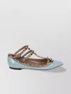 Valentino Rockstud Patent-leather Ballet Flats