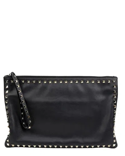 Valentino Garavani Valentino Rockstud Strap Clutch (authentic Pre-loved)
