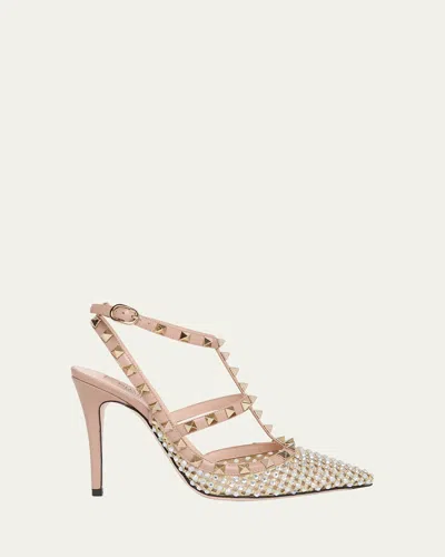 Valentino Garavani Rockstud Strass Caged Pumps