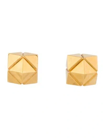 Pre-owned Valentino Garavani Rockstud Stud Earrings In Multi