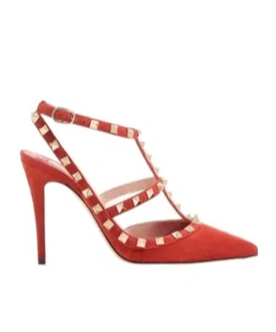 Valentino Garavani Rockstud Suede Pumps 100mm In Black