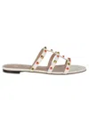 Valentino Rockstud Slide T. 05 In White