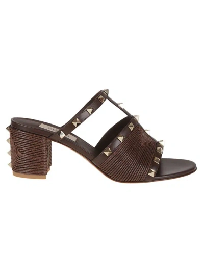 VALENTINO GARAVANI VALENTINO ROCKSTUD T. 60 SLIDE SANDALS