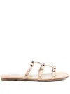 Valentino Garavani Rockstud Leather Flat Sandals
