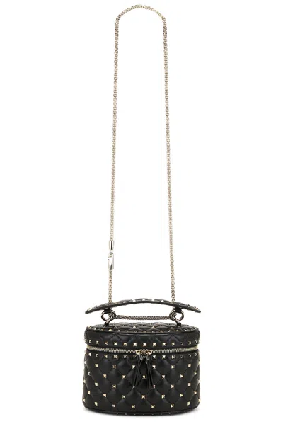 Valentino Garavani Rockstud Top Handle Bag In Nero