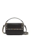Valentino Garavani Rockstud Top Handle Shoulder Bag In Black