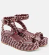 Valentino Wedge-sandalen Rockstud Torchon In Multicolor