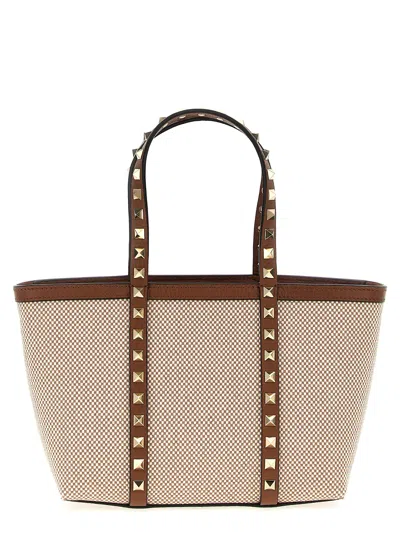 Valentino Garavani Check-pattern Tote Bag In Multicolor