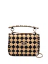 Valentino Rockstud Tote Bag In Black