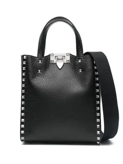 Valentino Garavani Rockstud Tote Bag In Black