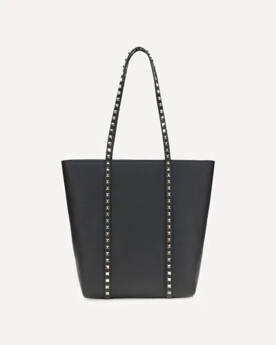 Valentino Garavani Rockstud Tote Bag In Black