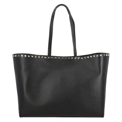 Valentino Garavani Valentino Rockstud Tote Bag In Black
