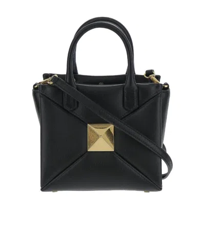 Valentino Garavani Rockstud Tote Bag In Black