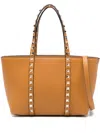 Valentino Rockstud Tote Bag In Orange