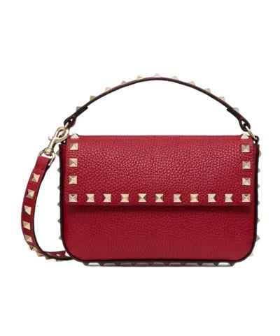 Valentino Garavani Rockstud Tote Bag In Red