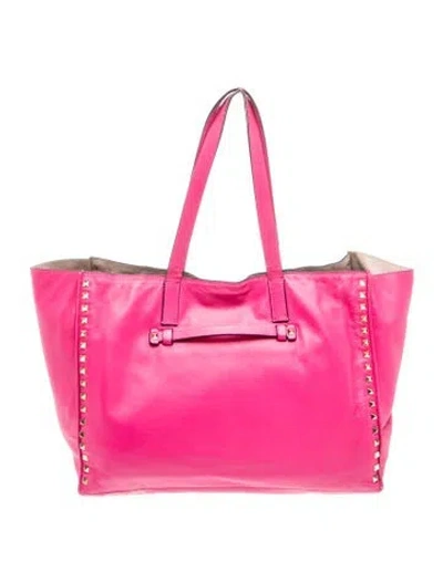 Pre-owned Valentino Garavani Rockstud Tote In Multi