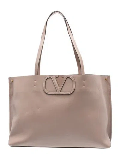 Pre-owned Valentino Garavani Rockstud Tote In Pink