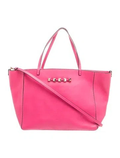 Pre-owned Valentino Garavani Rockstud Tote In Pink