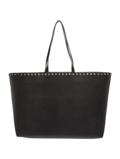 Pre-owned Valentino Garavani Rockstud Tote W/ Tags In Black