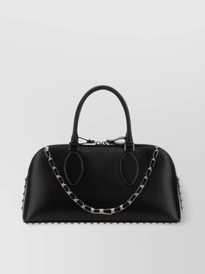 Valentino Garavani Rockstud Tote With Structured Silhouette And Studded Detailing In Black