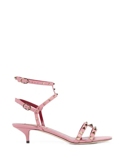 Valentino Garavani Valentino Rockstud T-strap Sandal In Candyrose