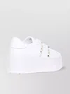 Valentino Rockstud Untitled Leather Low Top Sneakers