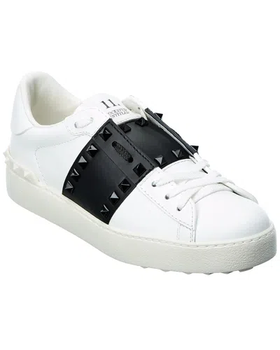Valentino Garavani Valentino Rockstud Untitled Leather Sneaker In White