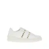 Valentino Rockstud Untitled Sneakers In White