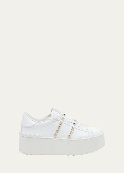 VALENTINO GARAVANI ROCKSTUD UNTITLED PLATFORM SNEAKERS