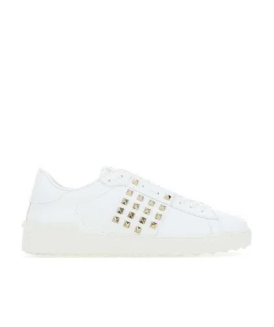 Valentino Garavani Rockstud Untitled Slip-on Sneakers In White
