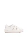 Valentino White Rockstud Untitled Sneakers In White